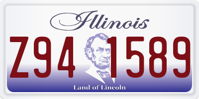 IL license plate Z941589