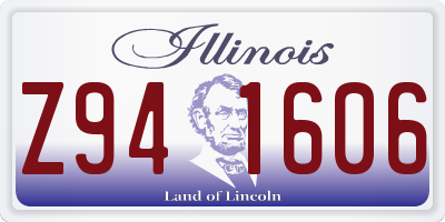 IL license plate Z941606