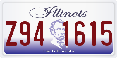IL license plate Z941615