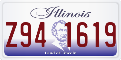 IL license plate Z941619