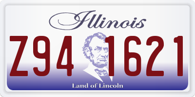 IL license plate Z941621