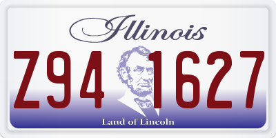 IL license plate Z941627