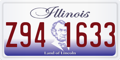 IL license plate Z941633