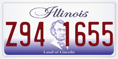 IL license plate Z941655