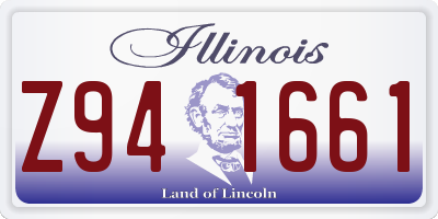 IL license plate Z941661