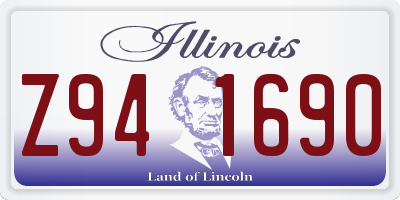 IL license plate Z941690