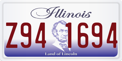 IL license plate Z941694