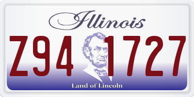 IL license plate Z941727