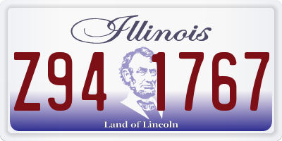 IL license plate Z941767