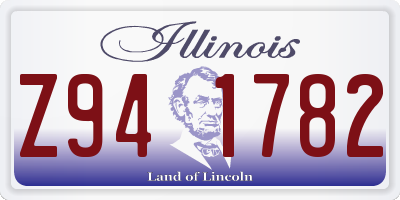 IL license plate Z941782