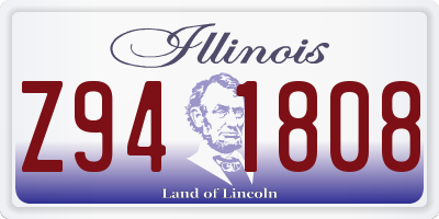 IL license plate Z941808