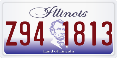IL license plate Z941813