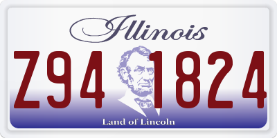 IL license plate Z941824