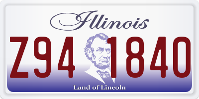 IL license plate Z941840