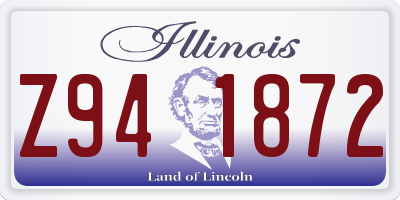 IL license plate Z941872