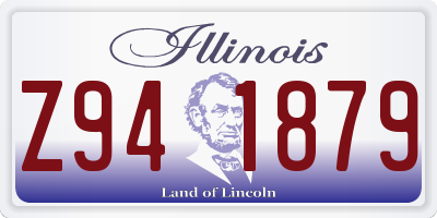 IL license plate Z941879