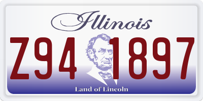 IL license plate Z941897