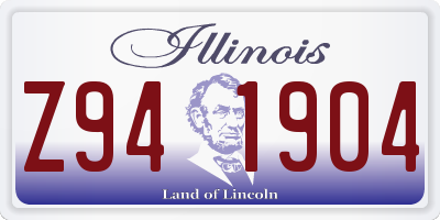 IL license plate Z941904