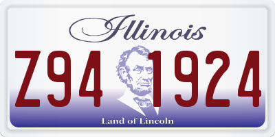 IL license plate Z941924