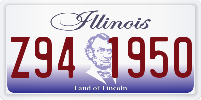 IL license plate Z941950