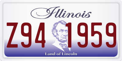 IL license plate Z941959