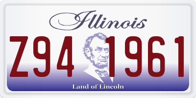 IL license plate Z941961