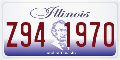 IL license plate Z941970