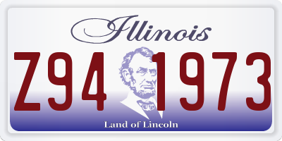 IL license plate Z941973