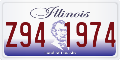 IL license plate Z941974
