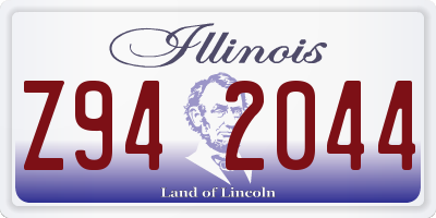 IL license plate Z942044