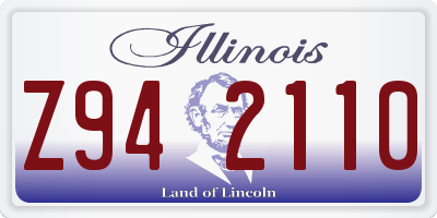 IL license plate Z942110