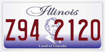 IL license plate Z942120