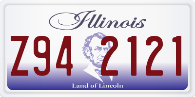 IL license plate Z942121