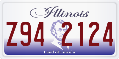 IL license plate Z942124