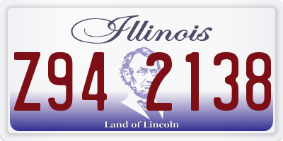 IL license plate Z942138