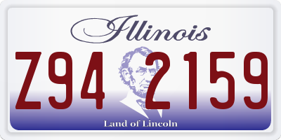 IL license plate Z942159