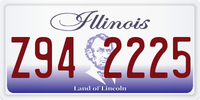 IL license plate Z942225