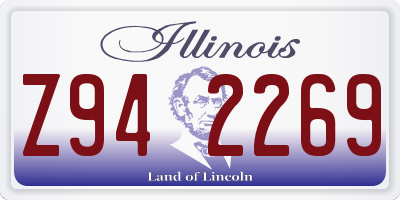 IL license plate Z942269