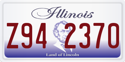 IL license plate Z942370