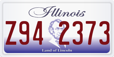 IL license plate Z942373