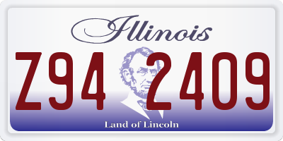 IL license plate Z942409