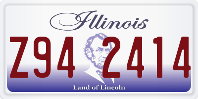 IL license plate Z942414