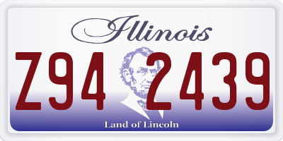 IL license plate Z942439