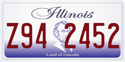 IL license plate Z942452
