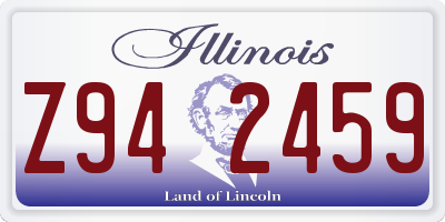 IL license plate Z942459