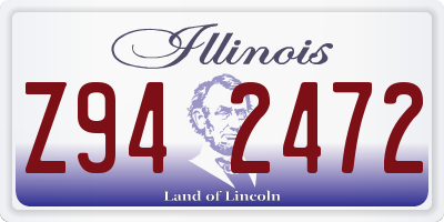 IL license plate Z942472