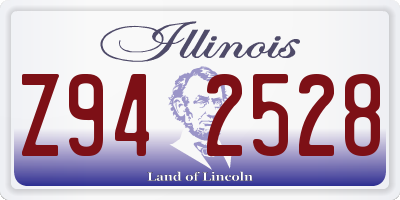 IL license plate Z942528