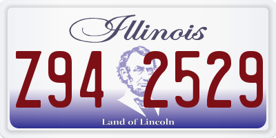 IL license plate Z942529
