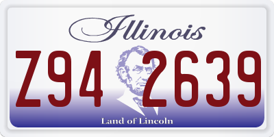 IL license plate Z942639