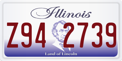 IL license plate Z942739